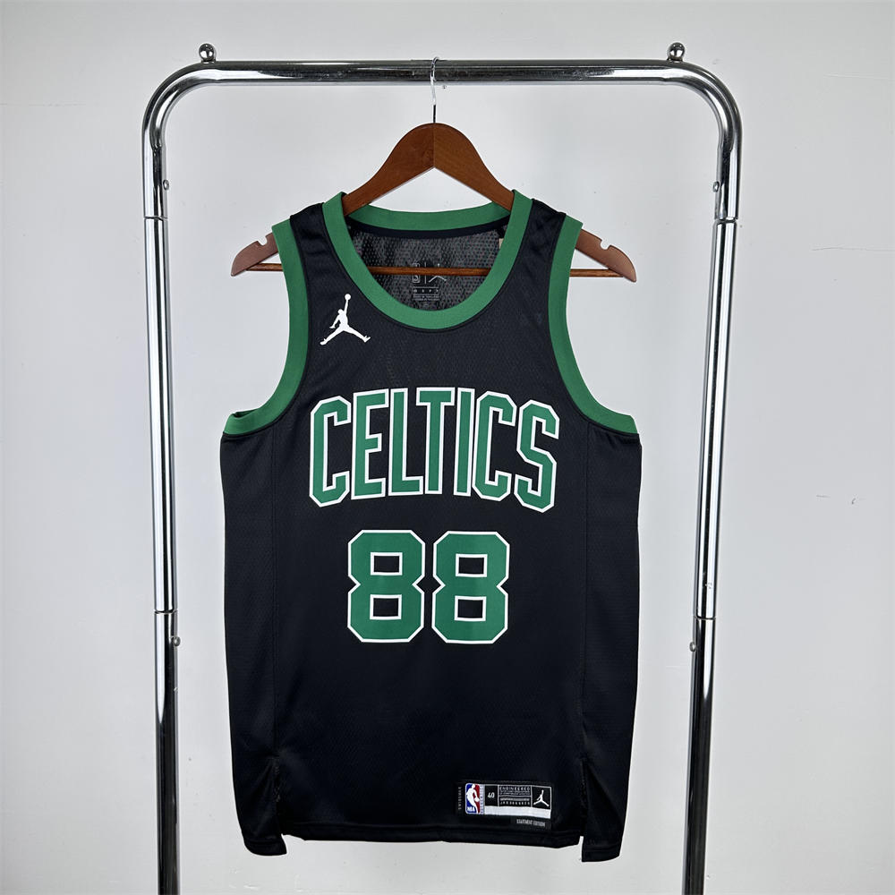 NBA Boston Celtics 2023 Round Neck Black Jersey QUETA#88 S-XXL