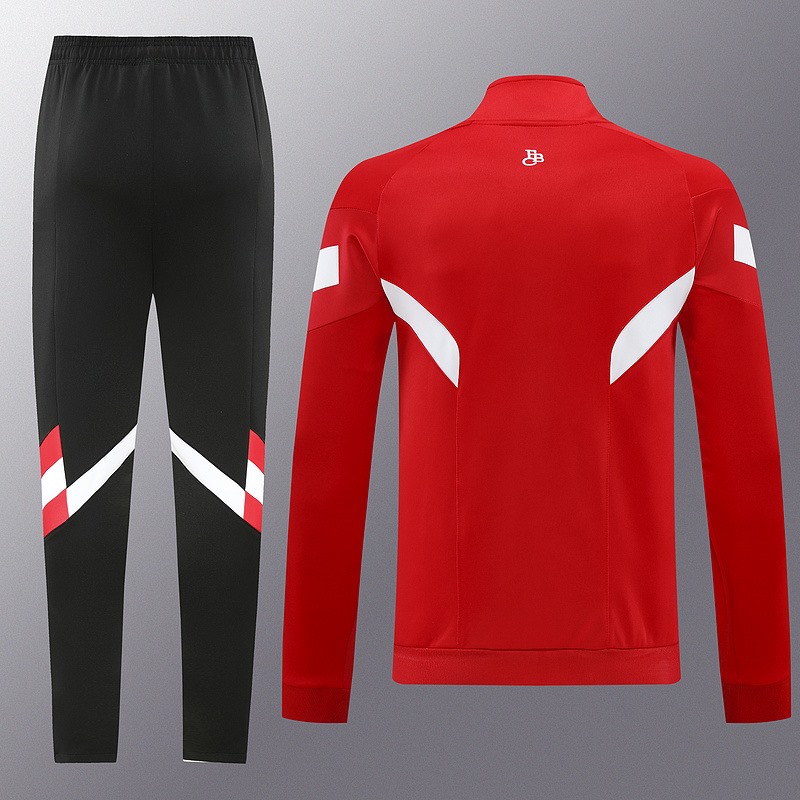 2024 Bayern Munich Red Jacket Training Suit Set Football Team Shirt Sports Fashion