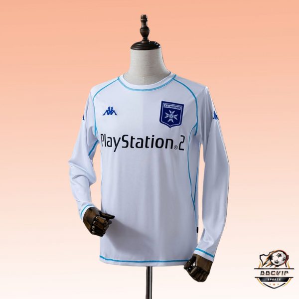 Retro Auxerre 1995/96 Long Sleeve Home jersey Fan Version