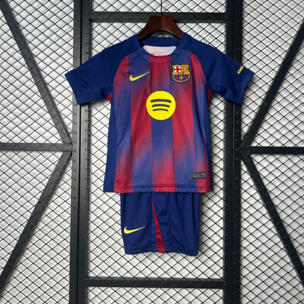 2025/26 Barcelona Home jersey kids Kits size: 16-28