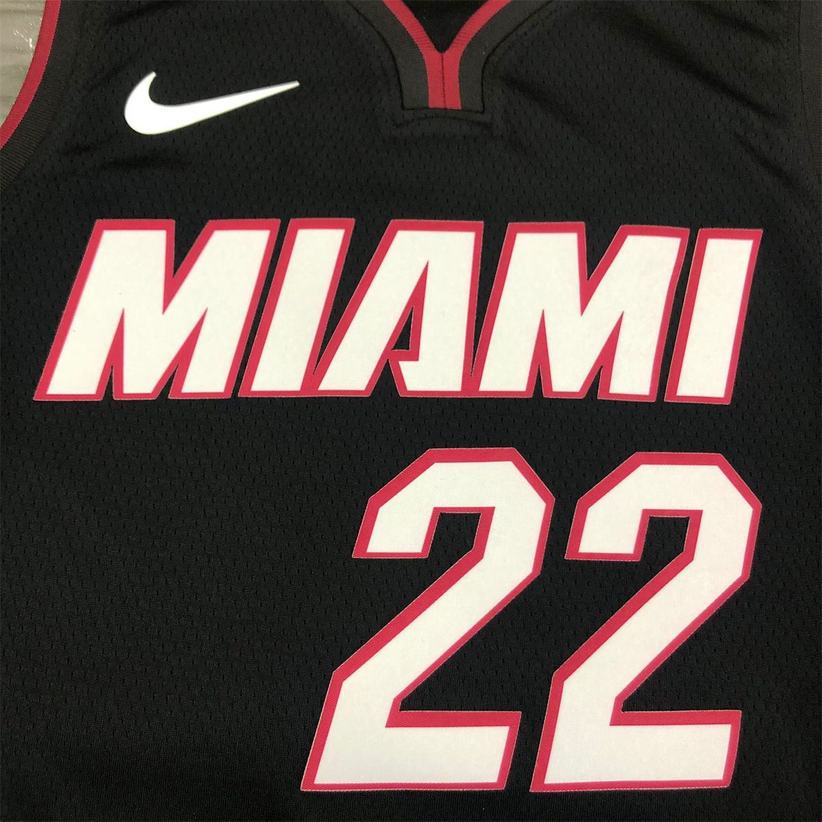 NBA Miami Hearts V-Neck Black Jersey BATLER#22 S-XXL