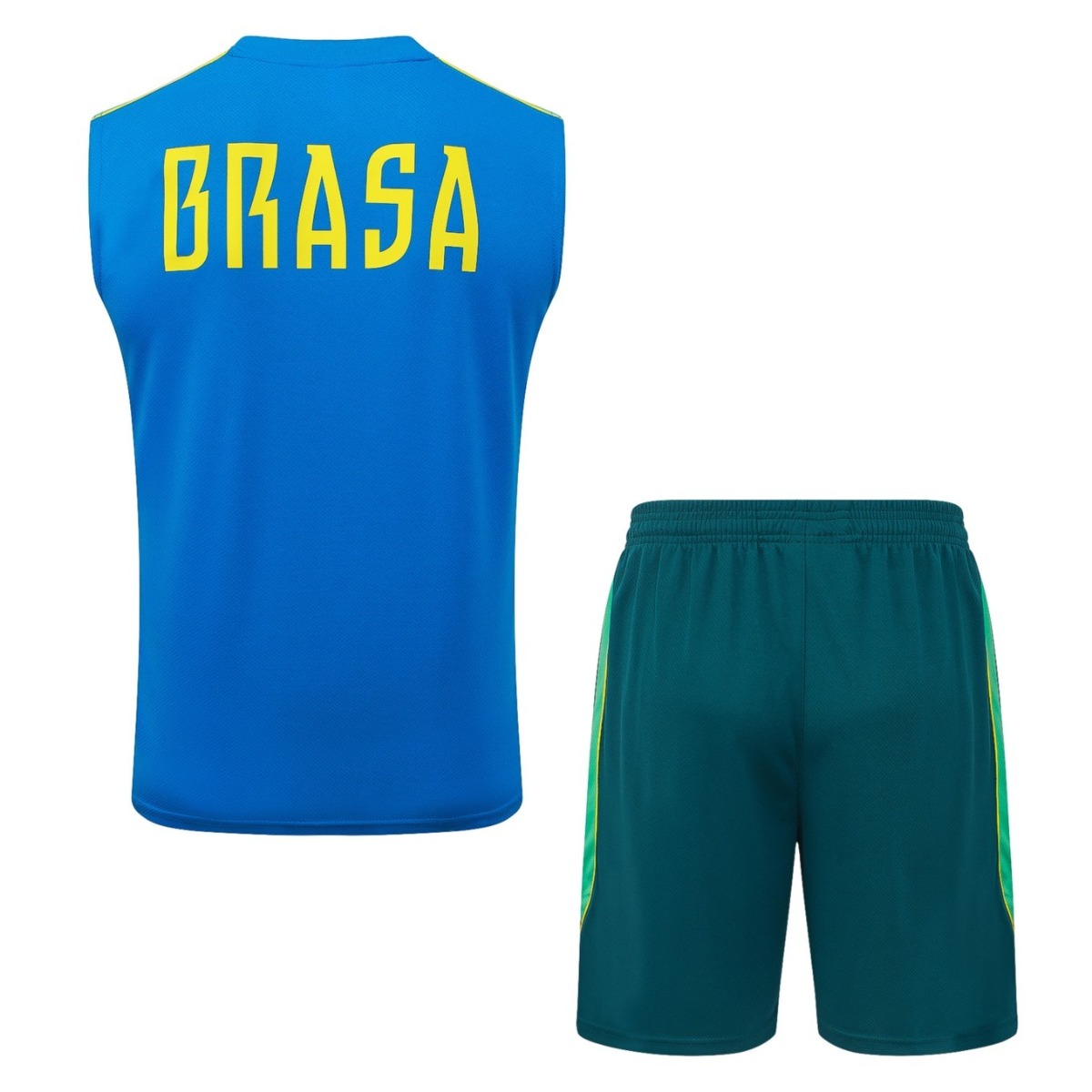 2026 Brazil Lake blue Training Set Shirt and Shorts