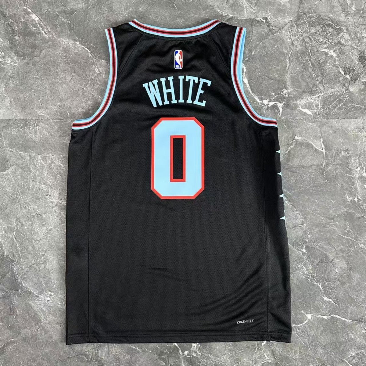 NBA Chicago Bulls 2026 City Edition Black Jersey WHITE#0