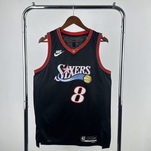 NBA Philadelphia 76ers 2026 Vintage Style Black Jersey GEORGE#8