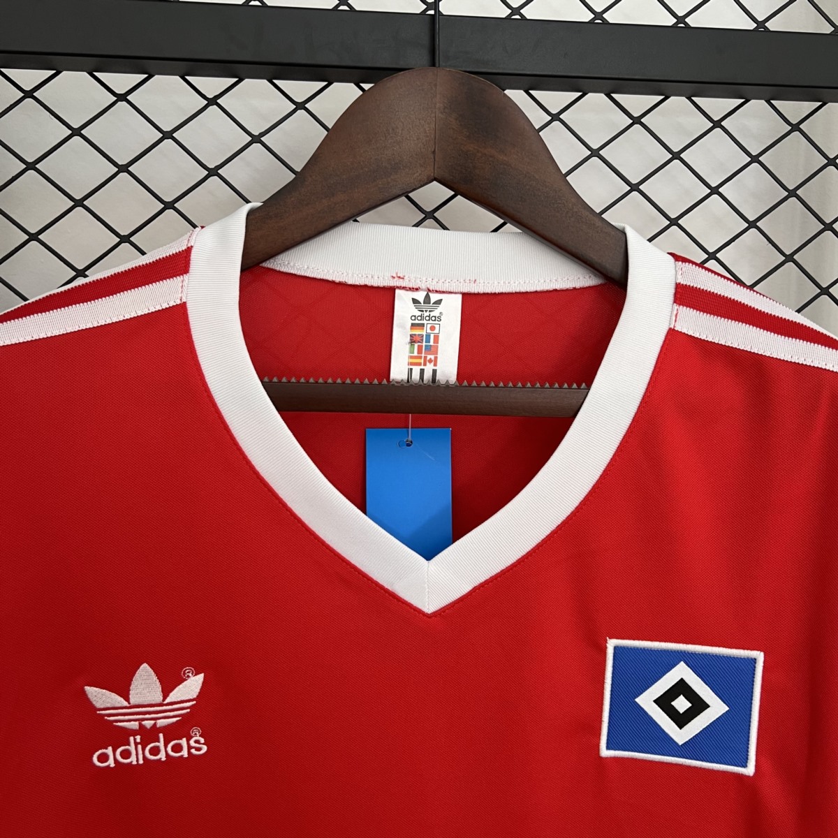Retro Hamburger SV 1988 Away Red jersey Fan Version