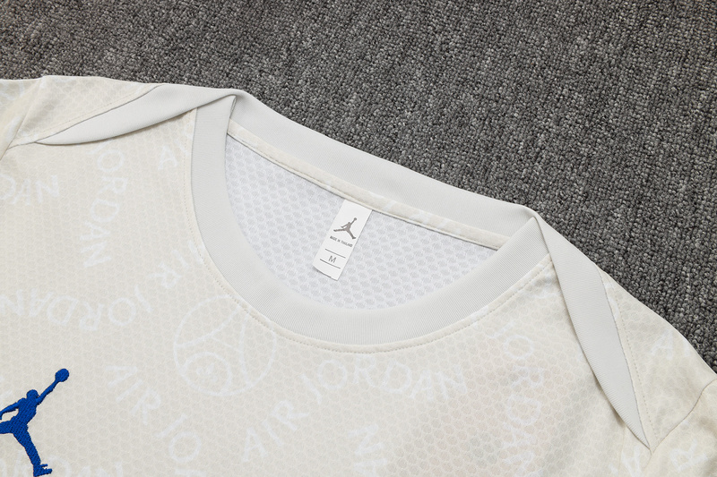 2025/26 Paris Light gray Training Set Shirt and Shorts