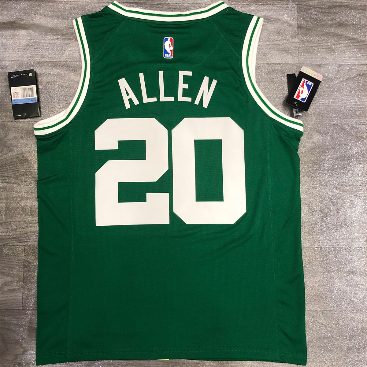 NBA Boston Celtics round neck Retro Green Jersey Allen#20 S-XXL