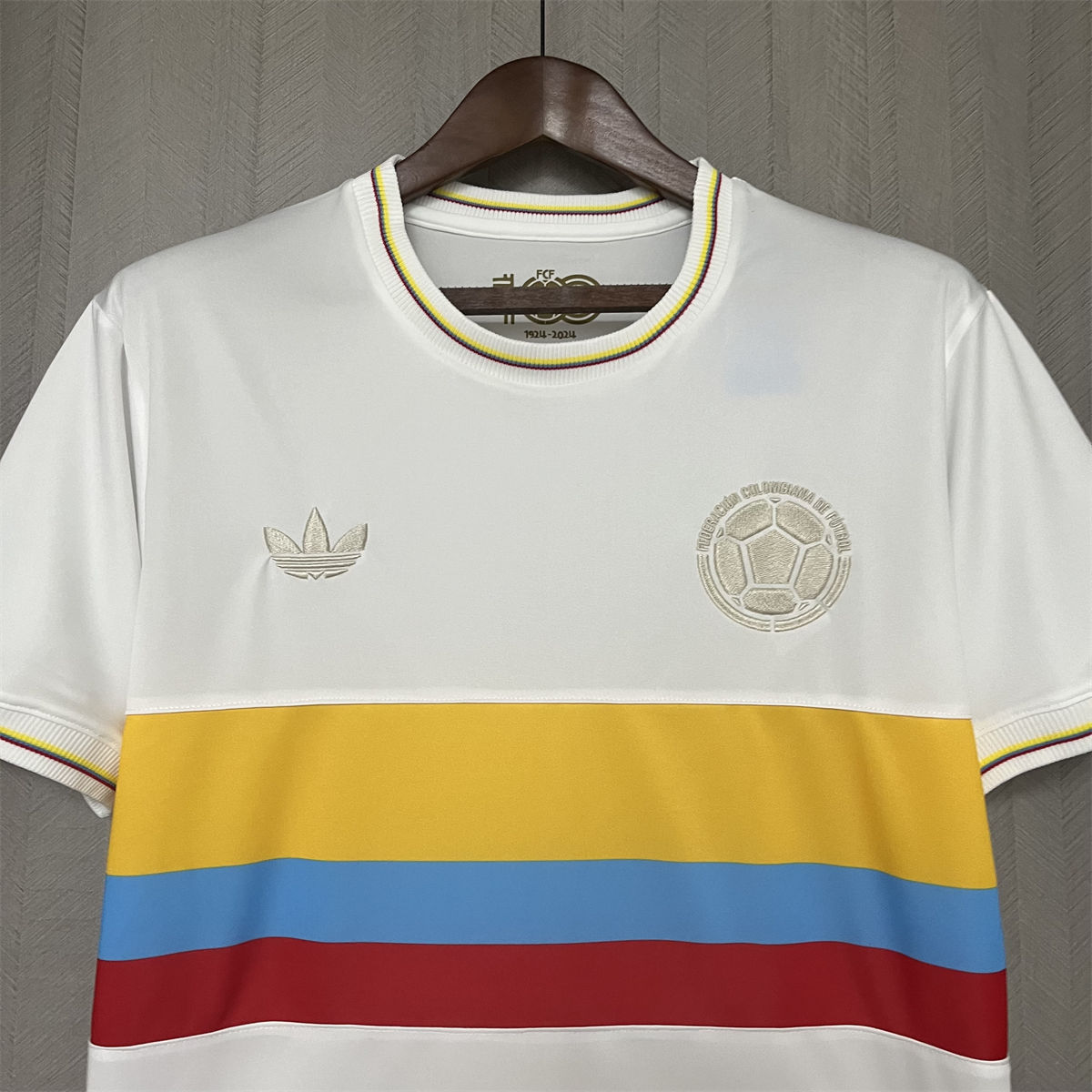 2024/25 Colombia 100th Anniversary Edition White Jersey Fan Version