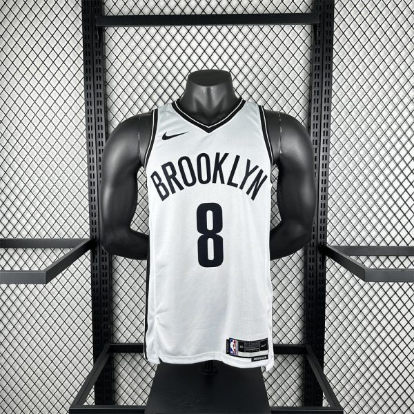 NBA Brooklyn Nets 2022/23 White Icon Edition Swingman Jersey CUI#8 S-XXL