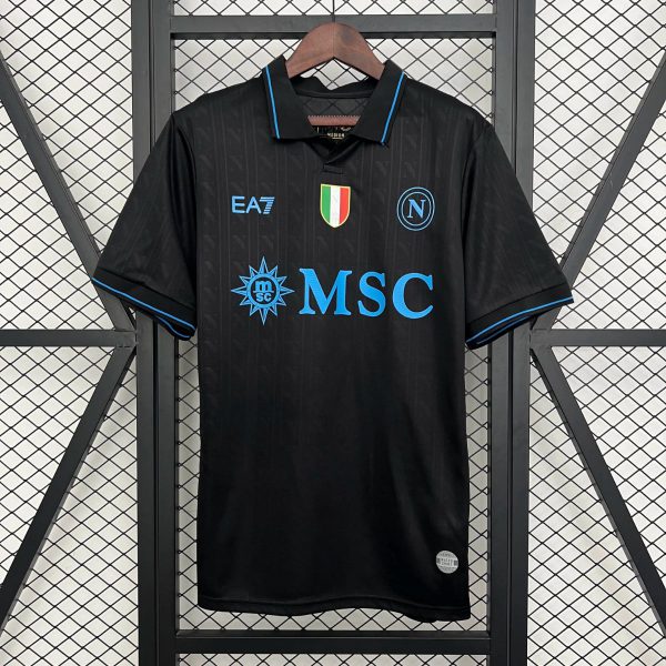 2025/26 Napoli Second Away Black jersey Fan version