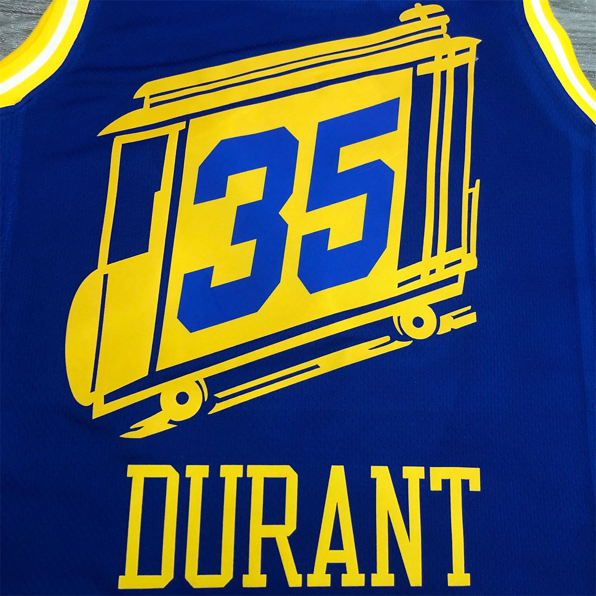 NBA Golden State Warriors Round neck Blue Jersey DURANT#35 S-XXL