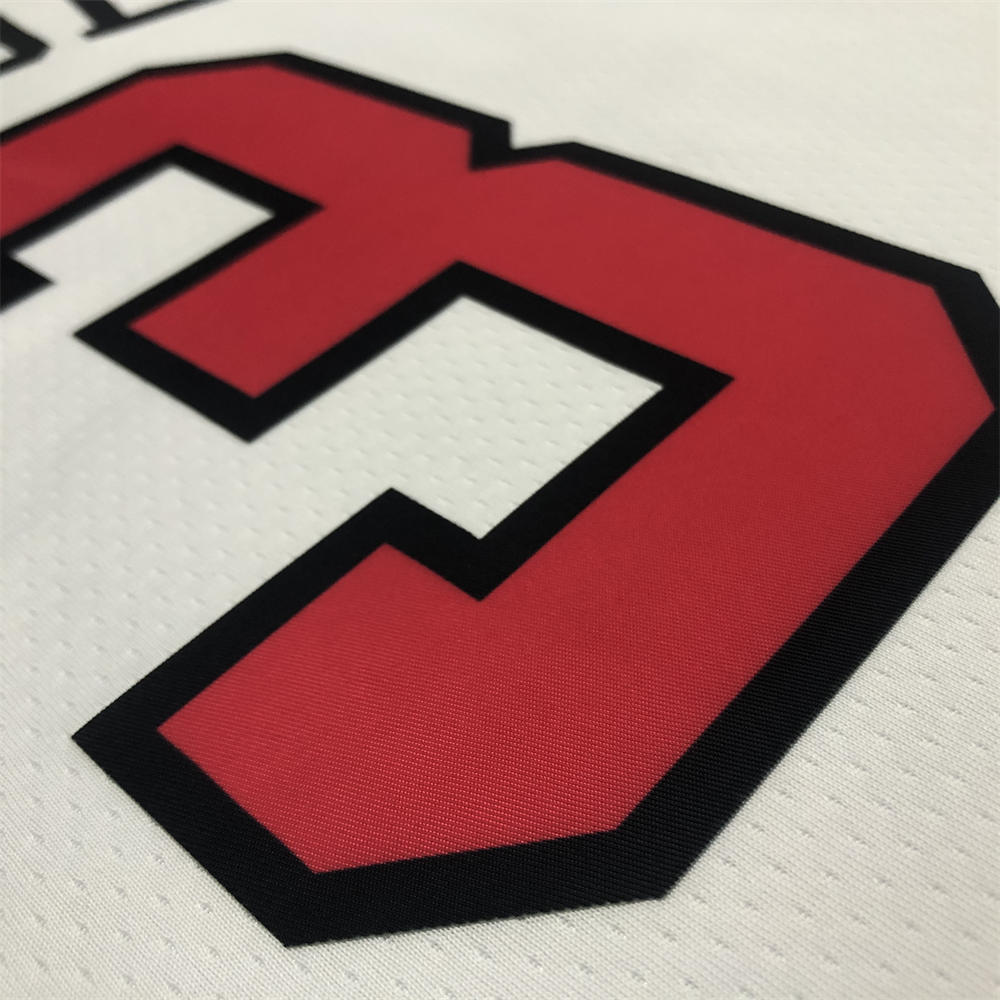 NBA Chicago Bulls Round Neck White 75th anniversaryJersey WADE#3 S-XXL