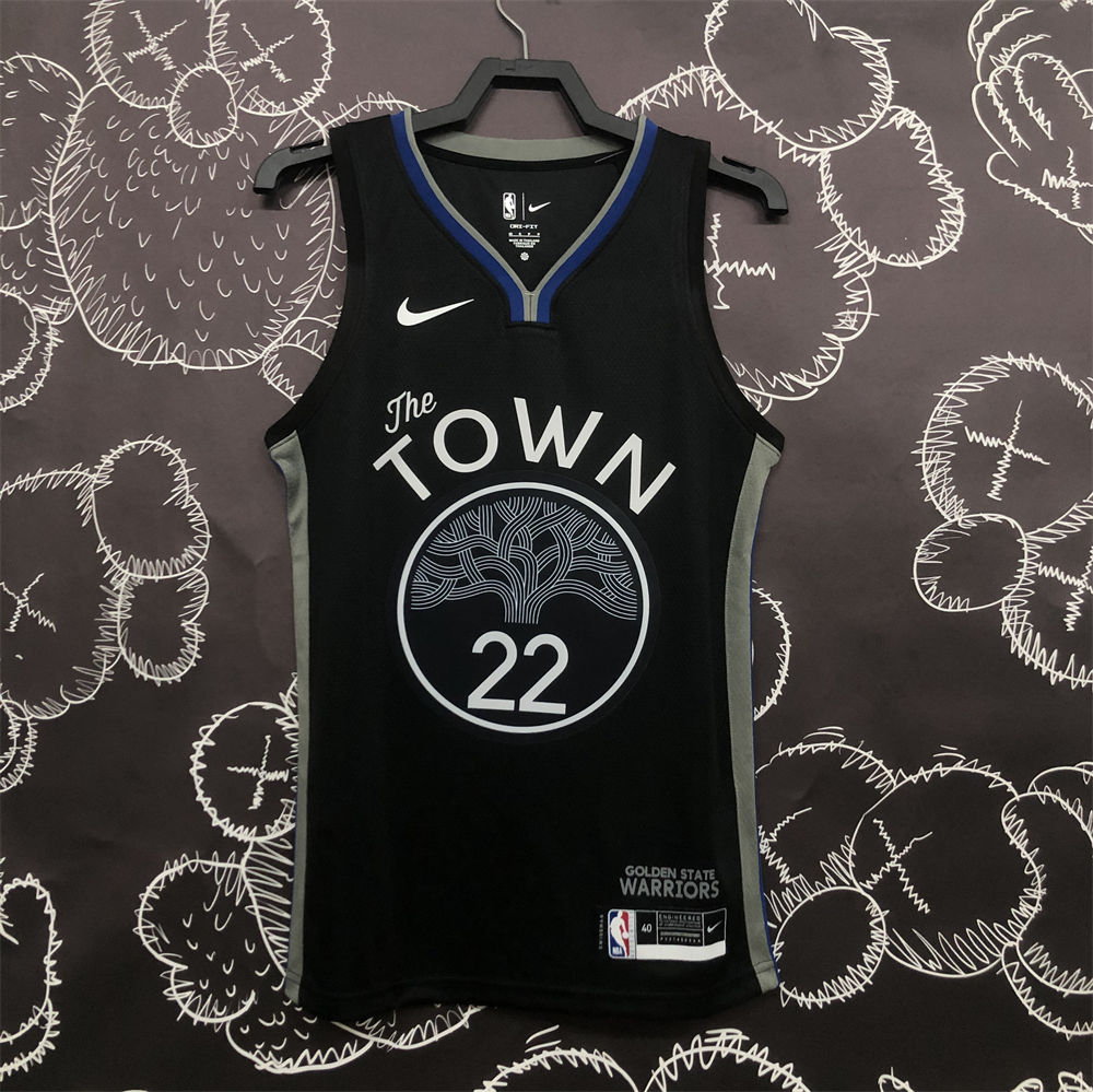 NBA Golden State Warriors V-Neck Black Jersey WIGGINS#20 S-XXL