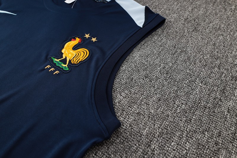 24/25 France Royal Blue Training Set Shirt and Shorts