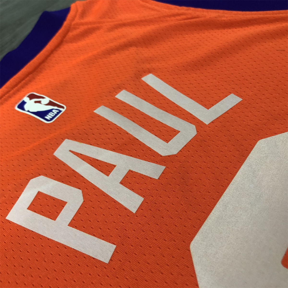 NBA Phoenix Suns V-Neck Orange jersey PUAL#3 S-XXL