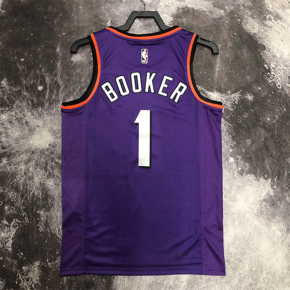 NBA Phoenix Suns Round Neck Purple Retro Style jersey S-XXL