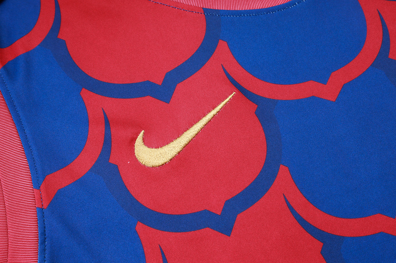 24/25 Barcelona Red Blue Training Set Shirt and Shorts