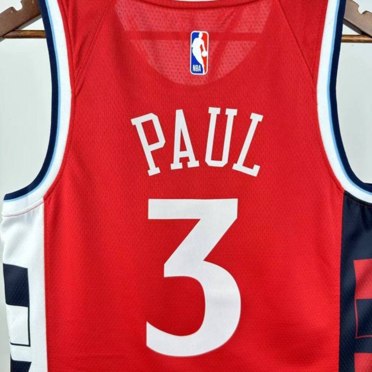 NBA Los Angeles Clippers 24/25 Round Neck JORDAN Edition Red Jersey PAUL#3 S-XXL