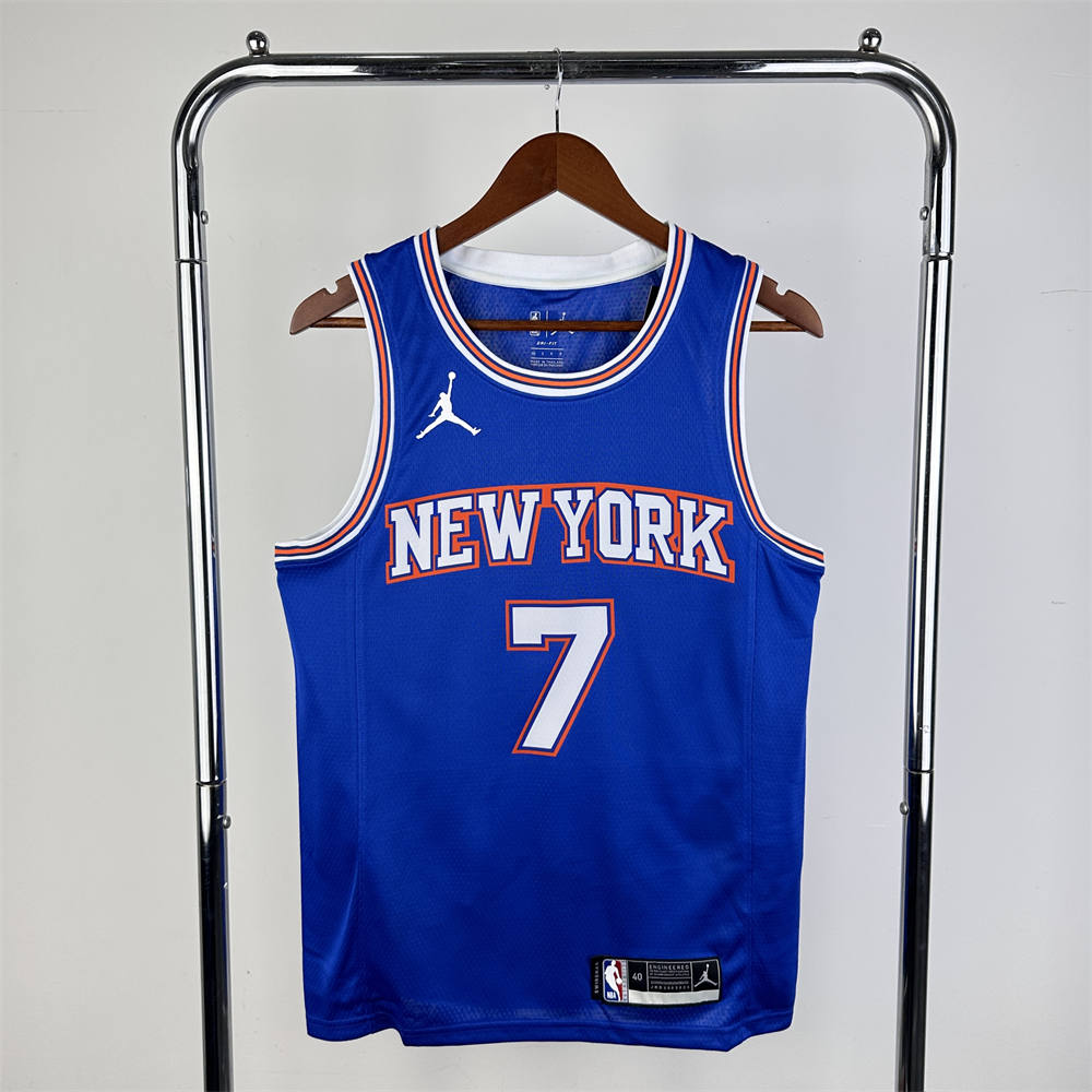 NBA New York Knicks 2024 JORDAN Edition Round Neck Blue jersey ANTHONY#7 S-XXL