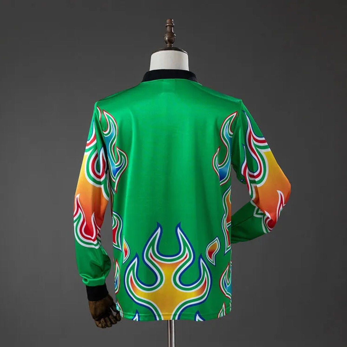 Retro Japan 1998 Goalkeeper Green Fireworks jersey Fan Version