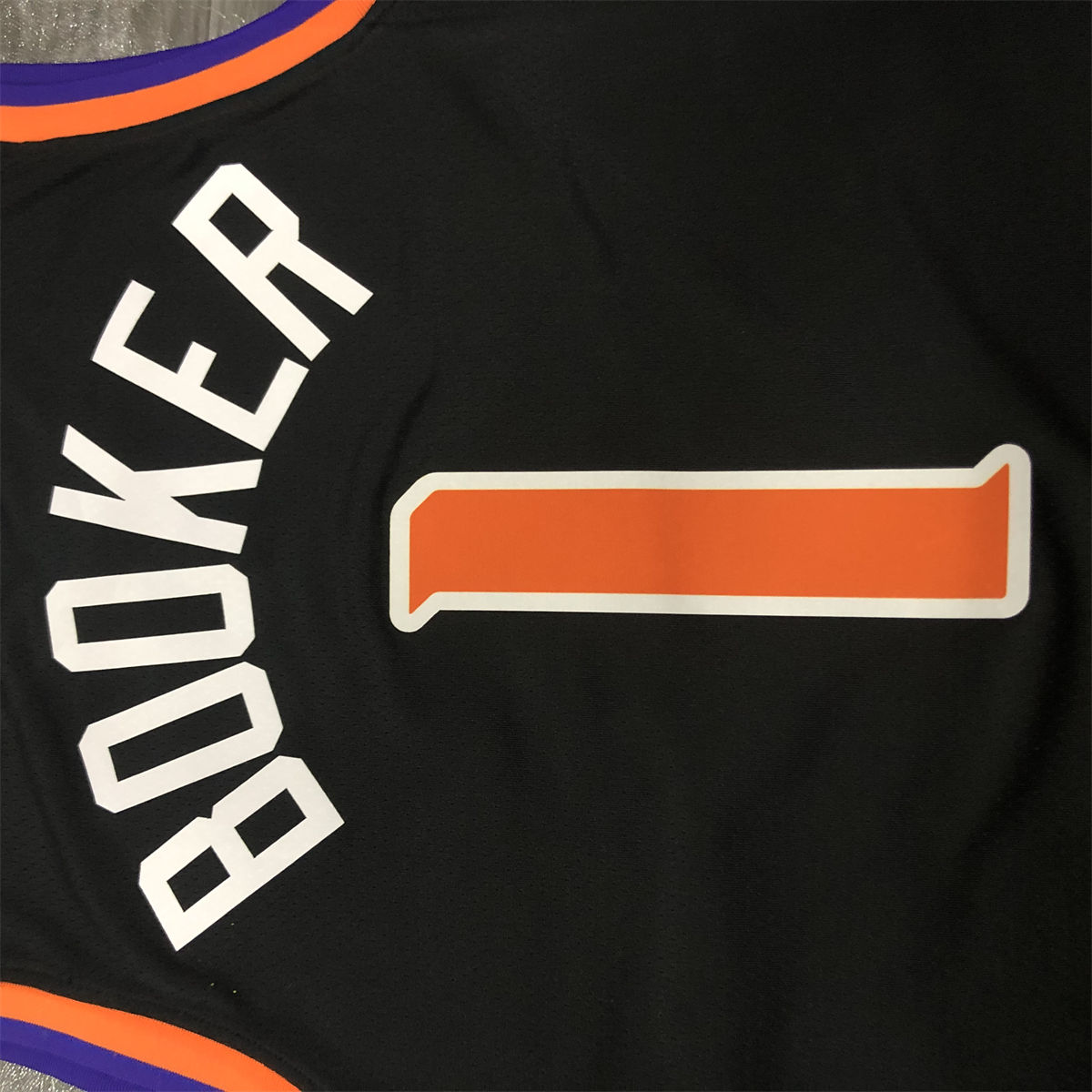 NBA Phoenix Suns V-Neck Black jersey BOOKER#1 S-XXL