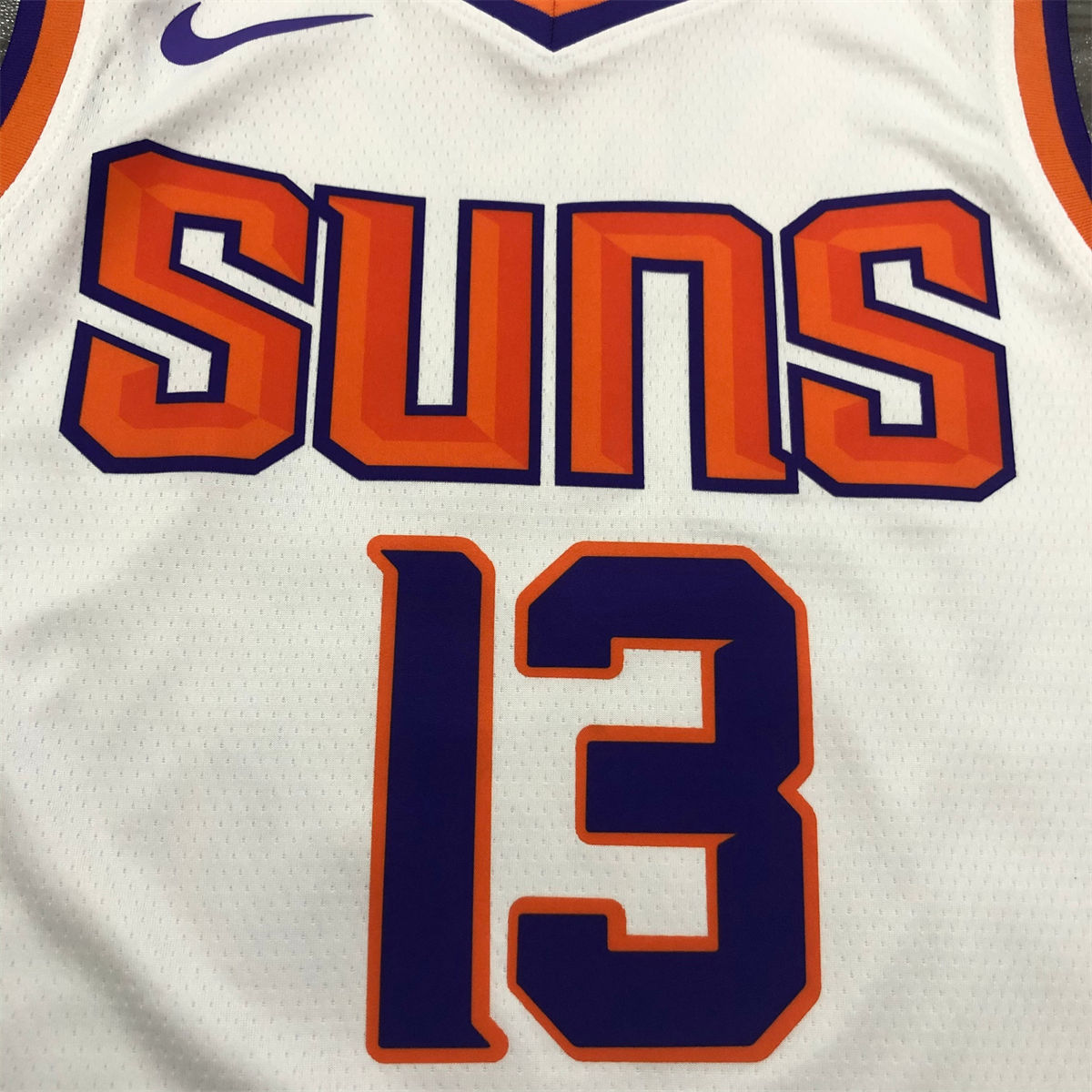 NBA Phoenix Suns V-Neck White jersey NASH#13 S-XXL