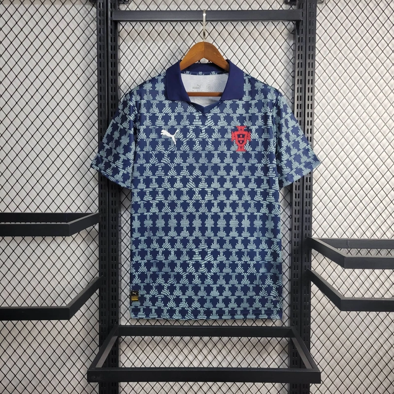 25/26 Portugal Training Grey Jersey Fan Version
