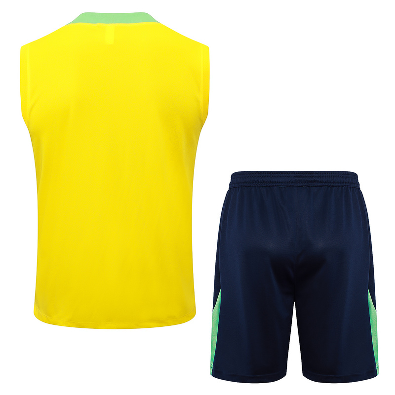 24/25 Brazil Yellow Training Set Shirt and Shorts