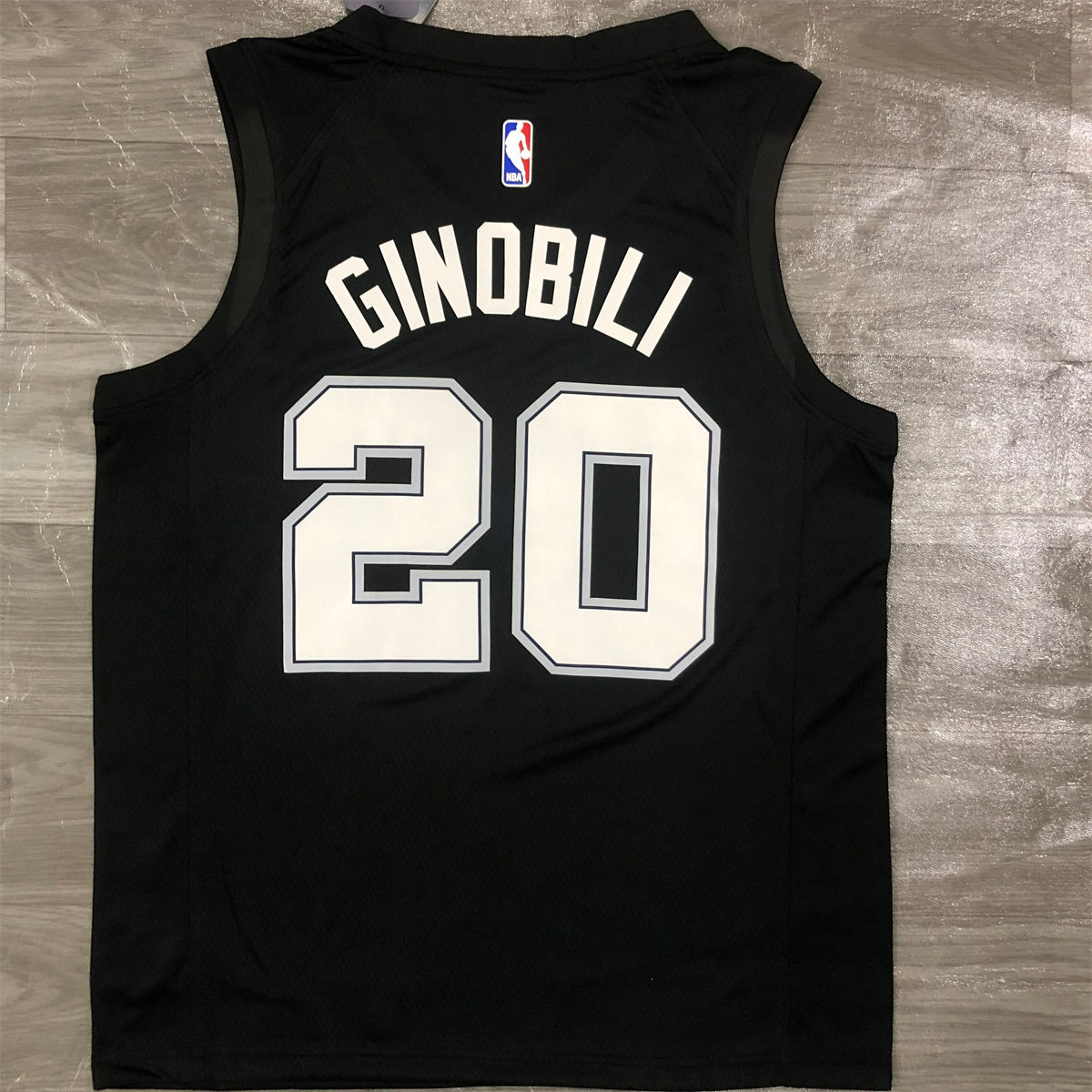 NBA San Antonio Spurs V-Neck Black jersey GINOBILI#20 S-XXL