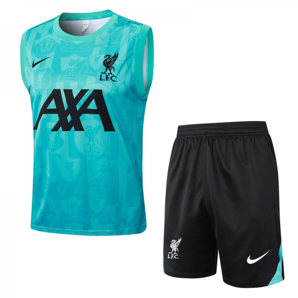 24/25 Liverpool Blue Training Set Shirt and Shorts