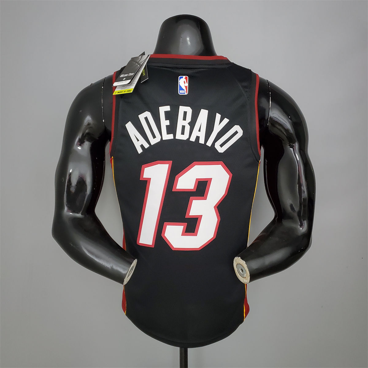 NBA Miami Hearts V-Neck Black Jersey ADEBAYO#13 S-XXL