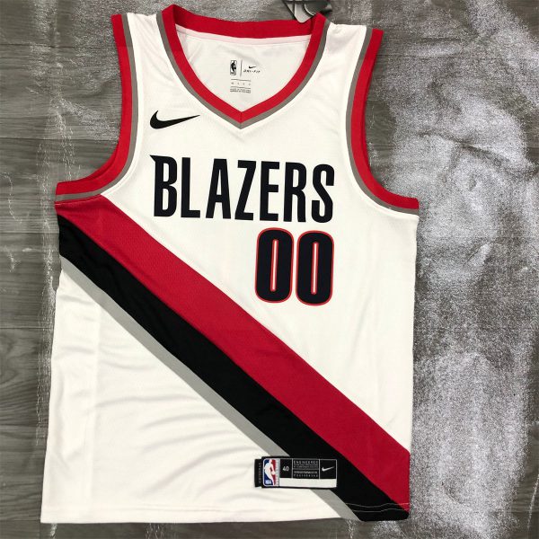 NBA Portland Trail Blazers V-Neck White Jersey ANTHONY#00 S-XXL