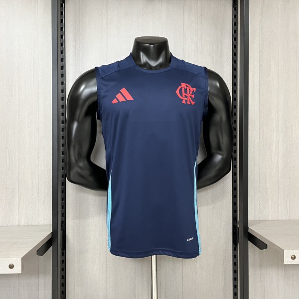 2025/26 Flamengo Training Wear Dark Blue Vest Jersey Fan Version