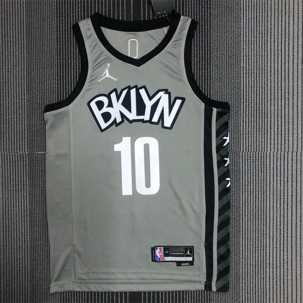 NBA Brooklyn Nets V-neck Grey 75th Anniversary JORDAN Edition SIMMONS#10 Jersey S-XXL