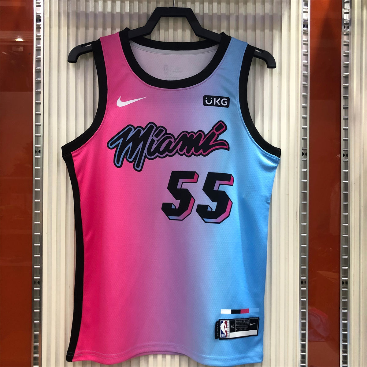 NBA Miami Hearts round neck Gradient Jersey ROBINSON#55 S-XXL