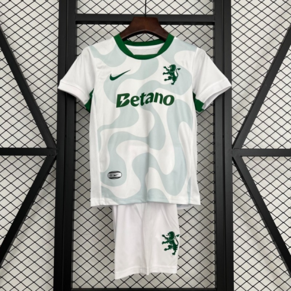 2025/26 Sporting Lisbon away jersey kids Kits size: 16-28