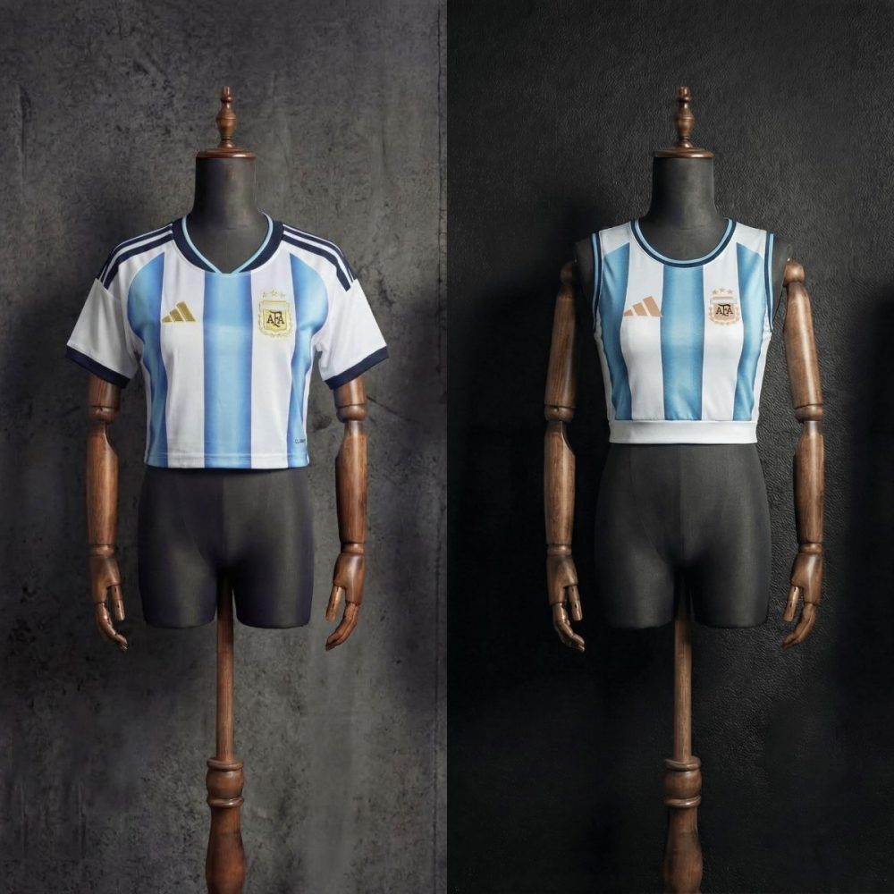 Women's Football Vest Argentina 2026 World Cup Home Jersey