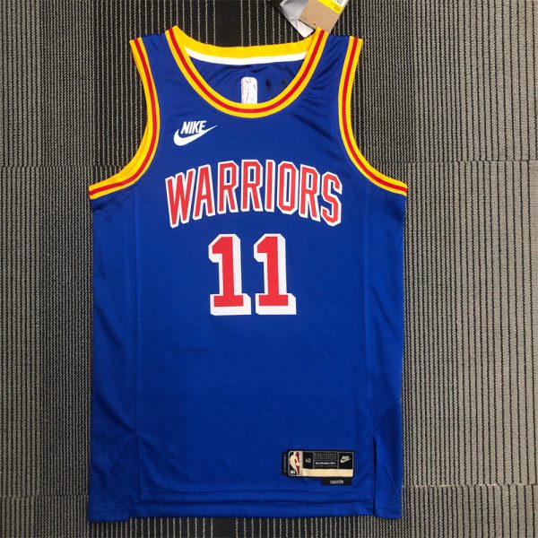 NBA Golden State Warriors Round Neck Blue Jersey THOMPSON#11 S-XXL