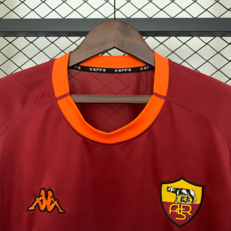 Retro 00/01 Roma Home jersey Fan Version