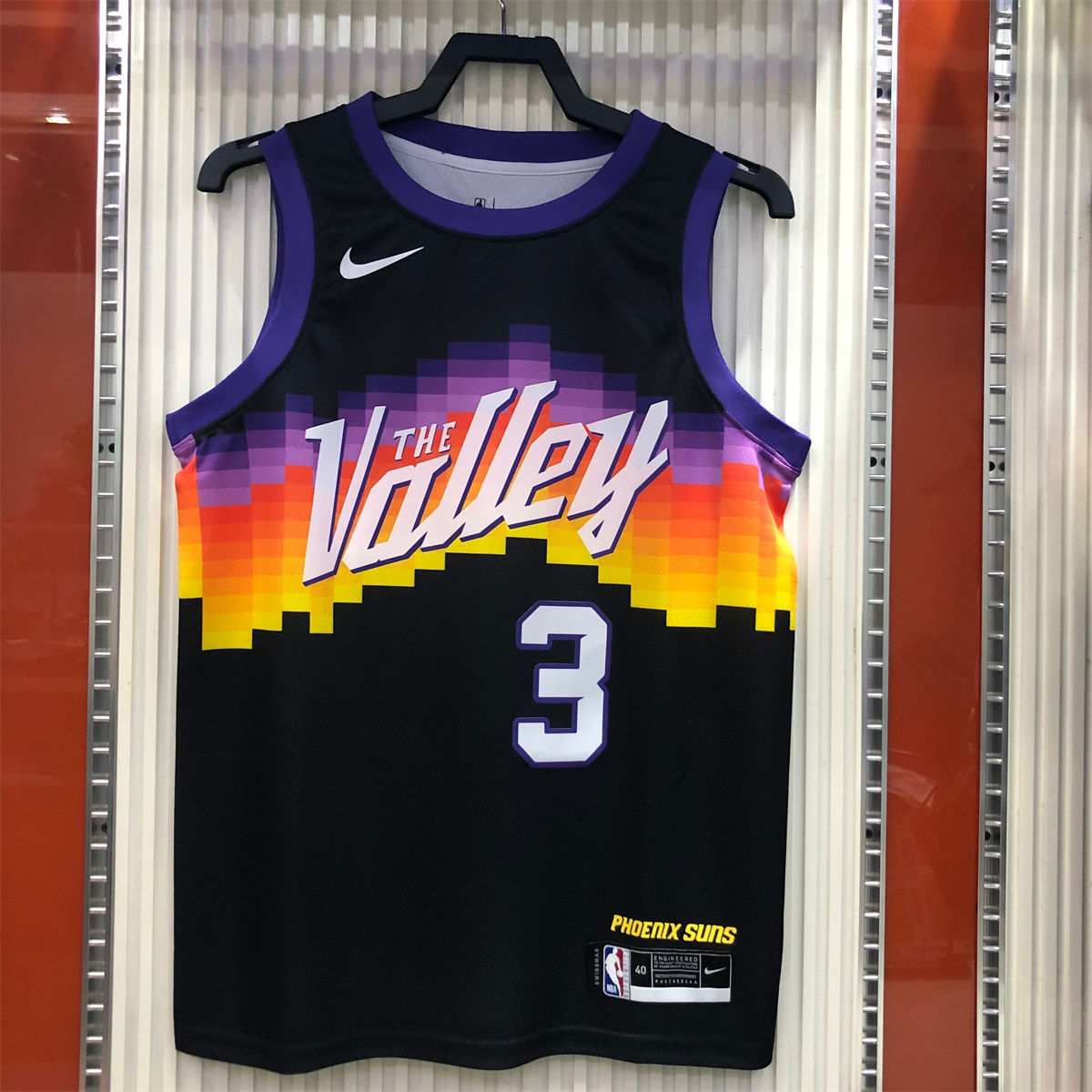 NBA Phoenix Suns Round neck Black jersey PAUL#3 S-XXL