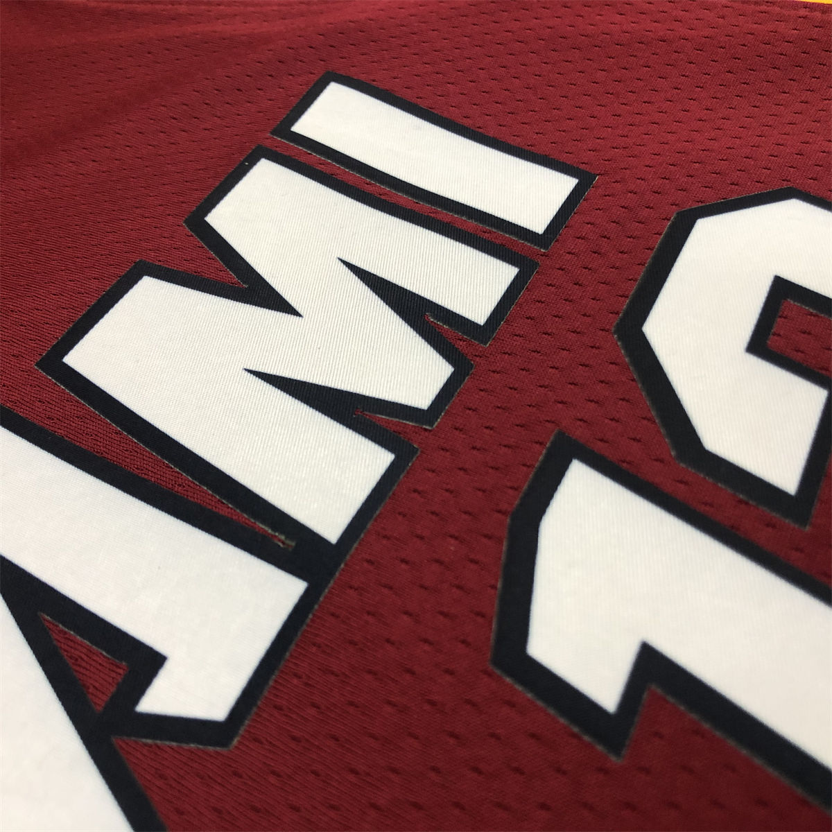NBA Miami Hearts V-Neck Red Jersey ADEBAYO#13 S-XXL