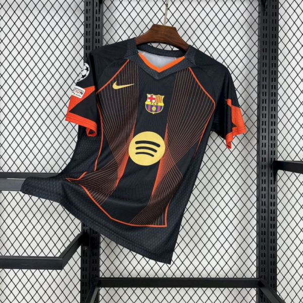 2025/26 Barcelona black orange special edition Jersey Fan Version