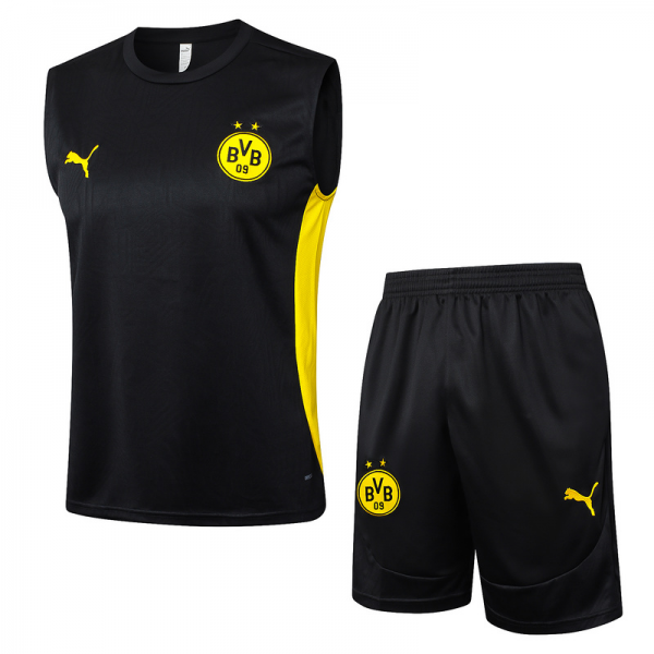 24/25 Dortmund Black Training Set Shirt and Shorts