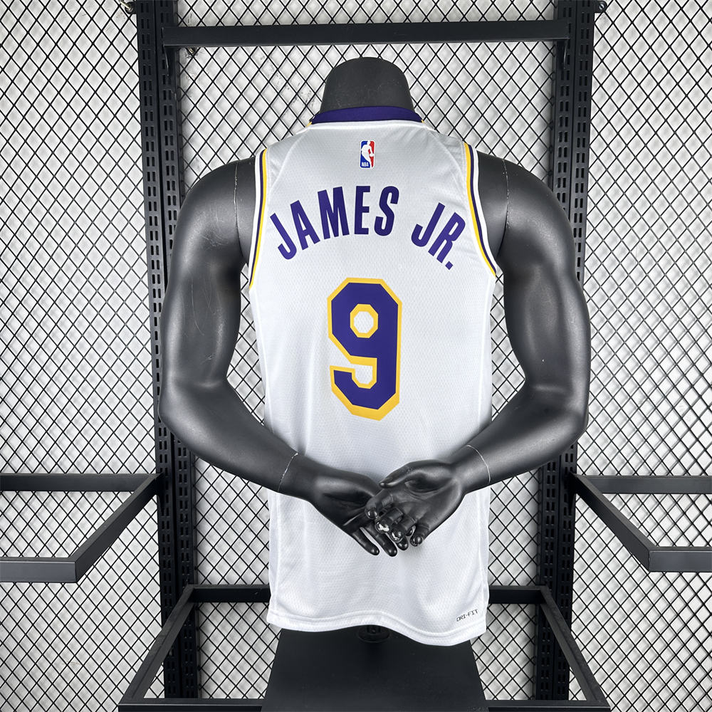 NBA Los Angeles Lakers JAMES JR.#9 2022/23 White Association Edition Swingman Jersey S-XXL