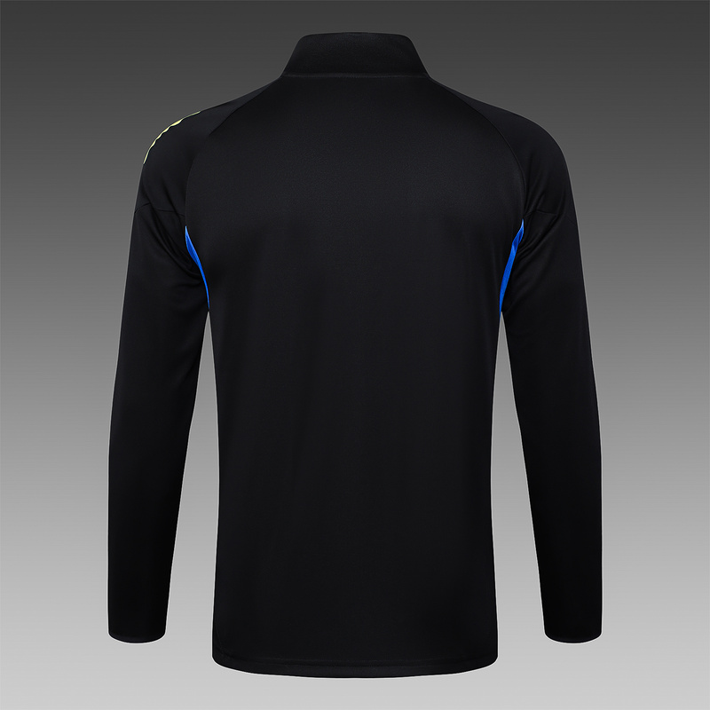 2025/26 Manchester United Black Jacket Training Suit Set Football Team Shirt Sports Fashion