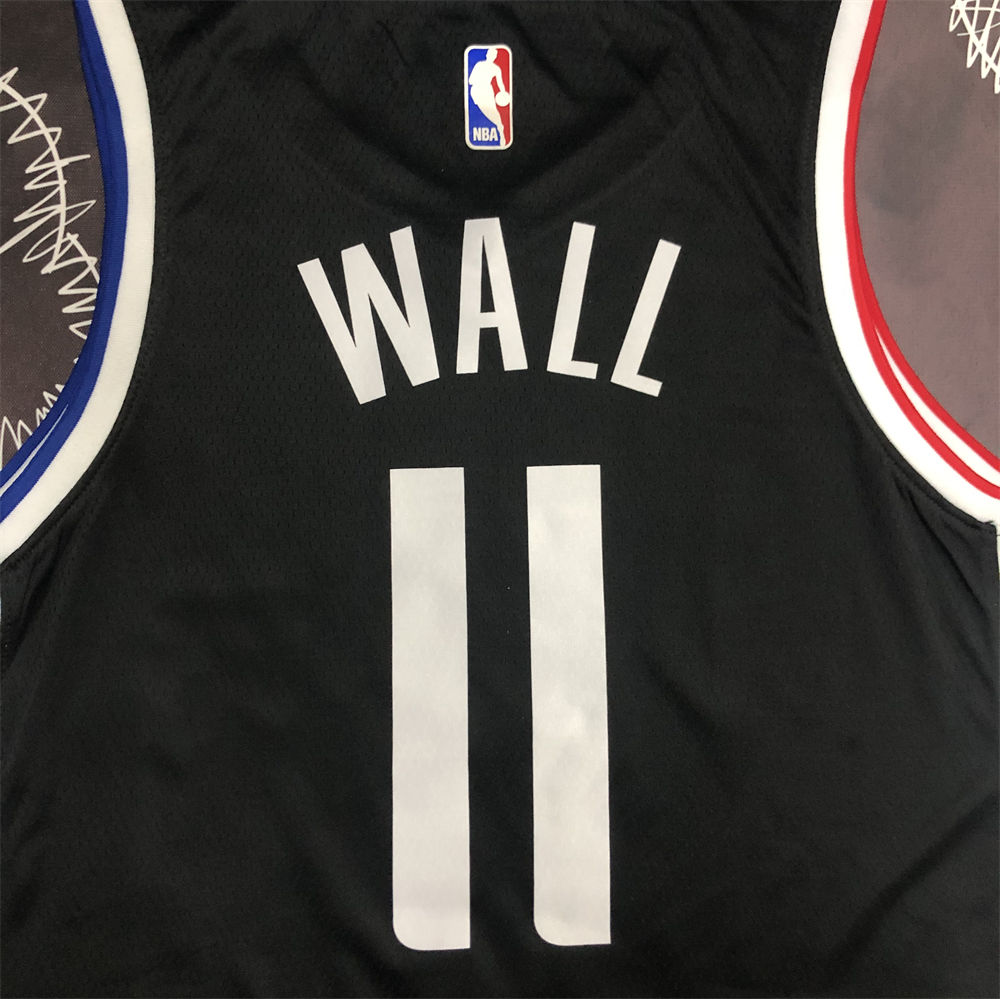 NBA Los Angeles Clippers V neck Black Jersey WALL#11 S-XXL
