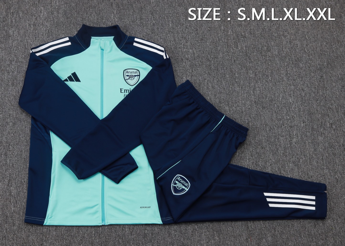 2025/26 Arsenal light green Jacket Training Suit Set Football Team Shirt Sports Fashion
