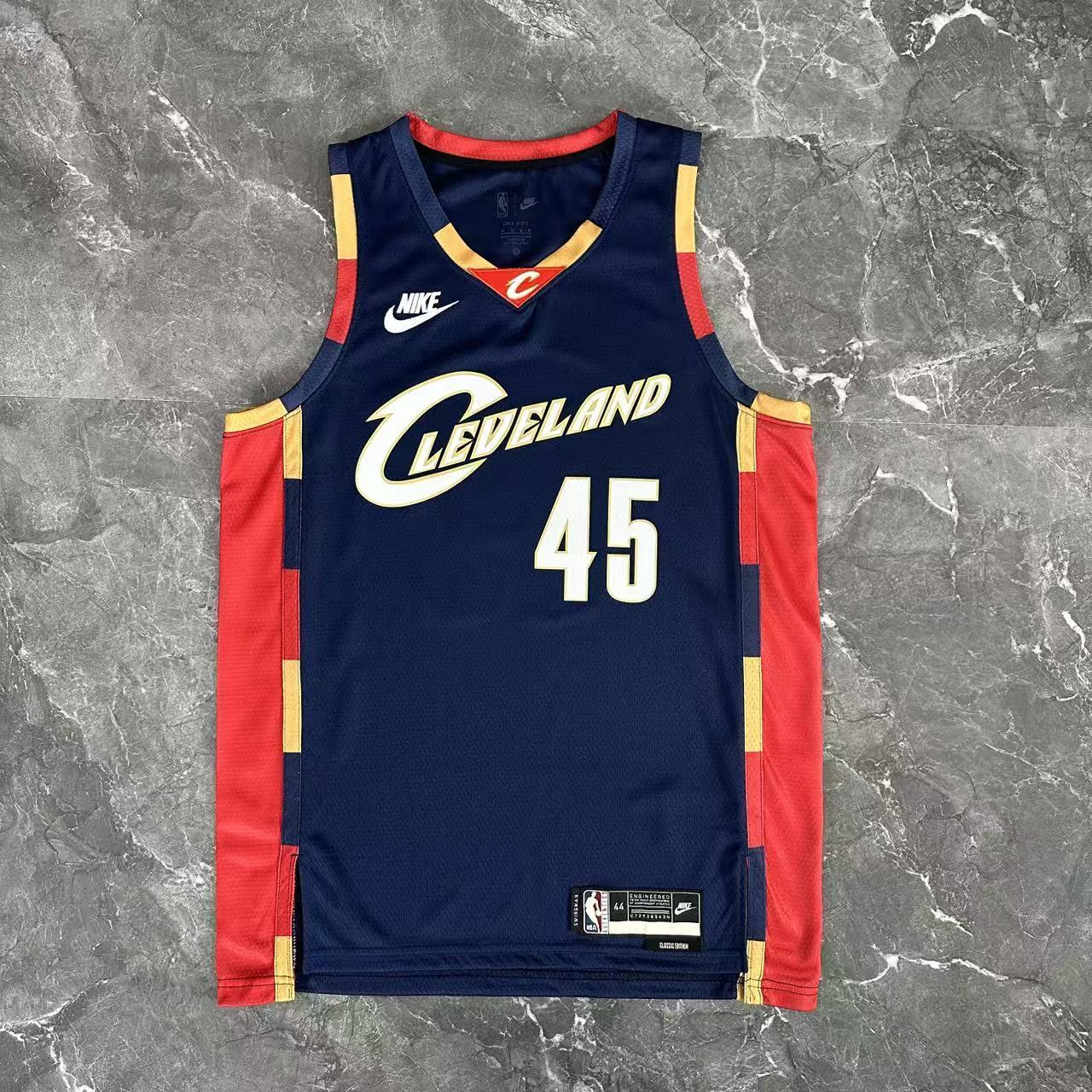 NBA Cleverland Cavaliers 2026 Vintage Style Black jersey MITCHELL#45