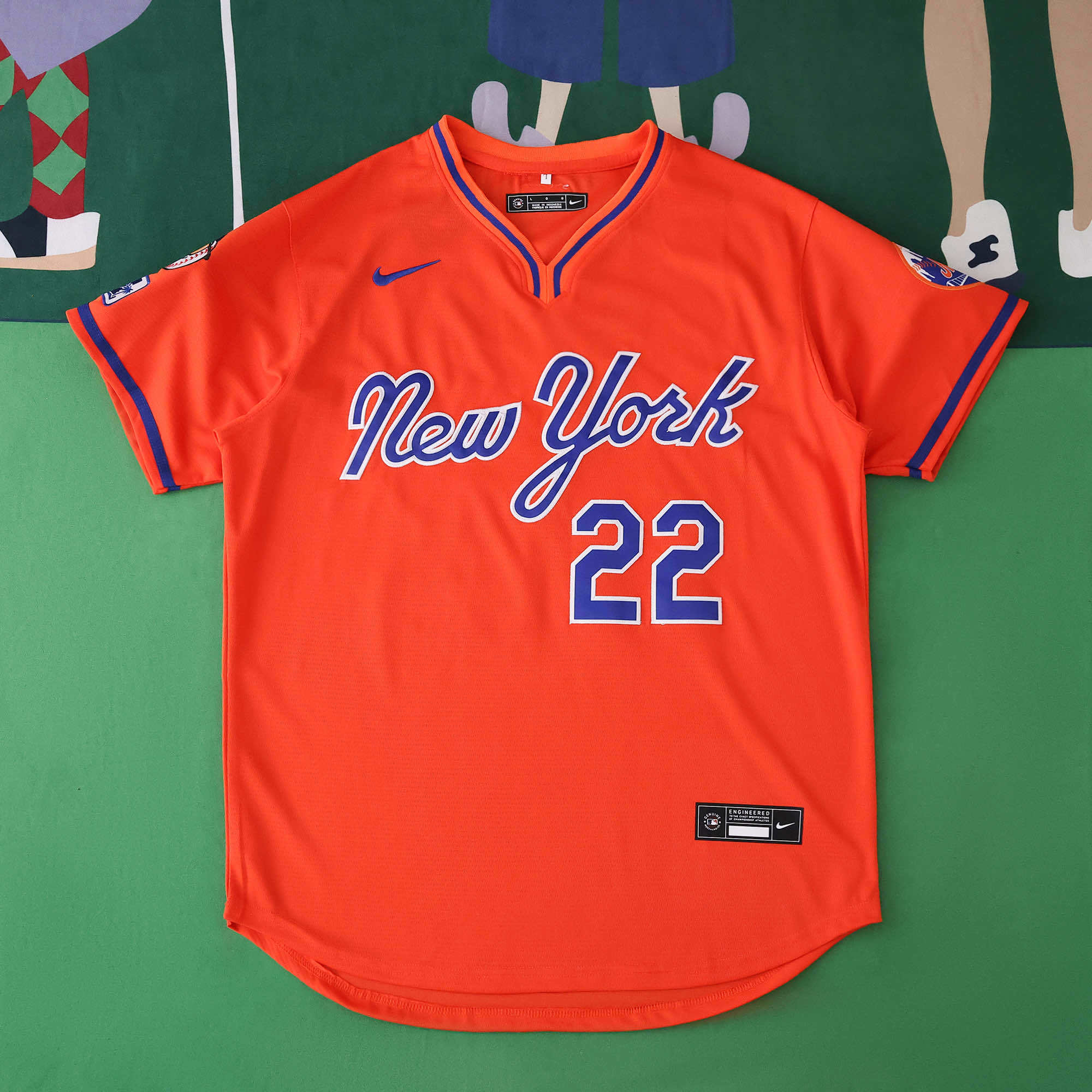 MLB 2025 New York Mets Orange Jersey