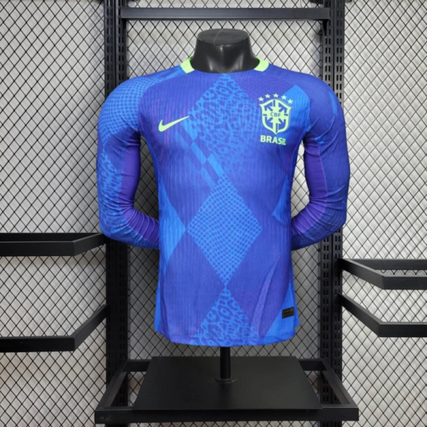 2025/26 Brazil Away Long Sleeve Jersey Player Version